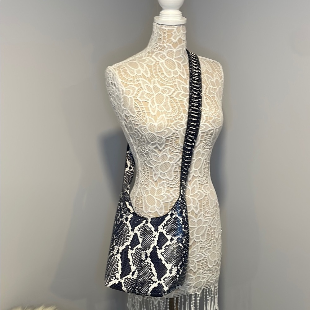 Michael Kors Collection Black and White Crossbody Bag